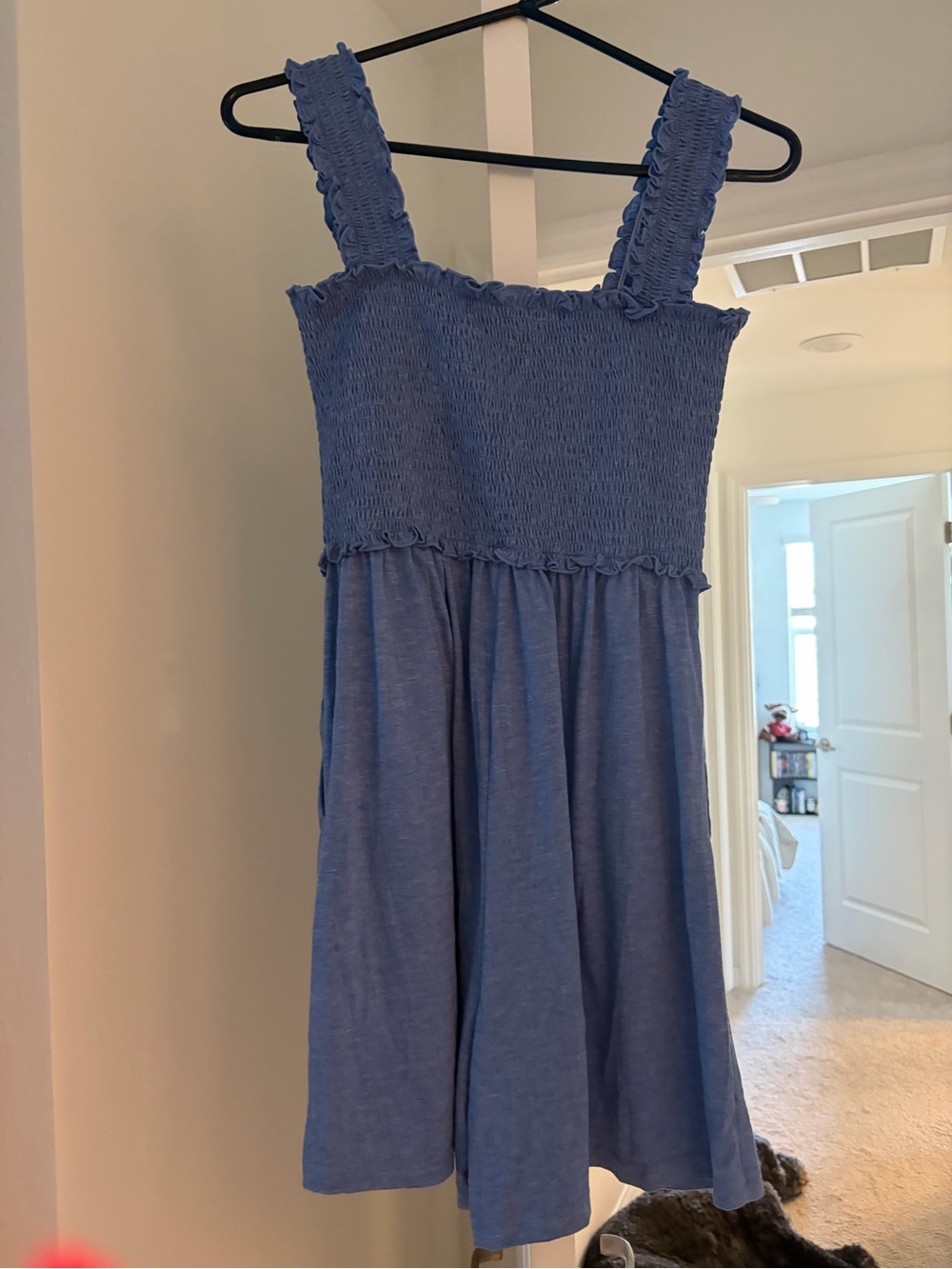 Cute blue shorts romper